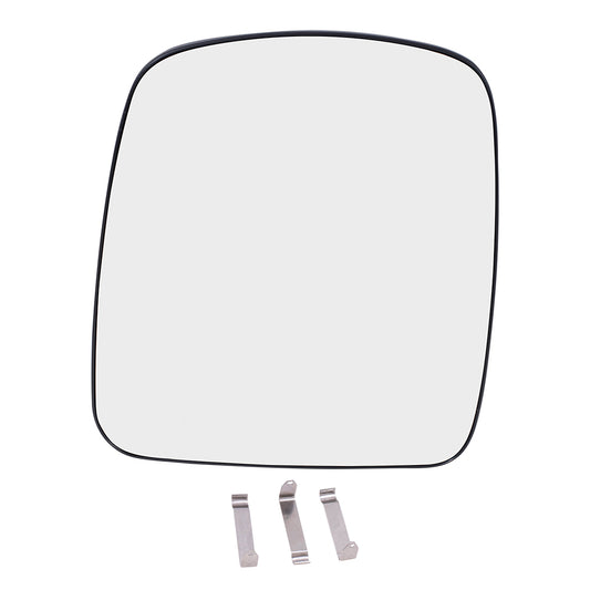 Brock Aftermarket Replacement Driver Left Mirror Glass & Base without Heat Compatible with 2003-2007 Chevy Express