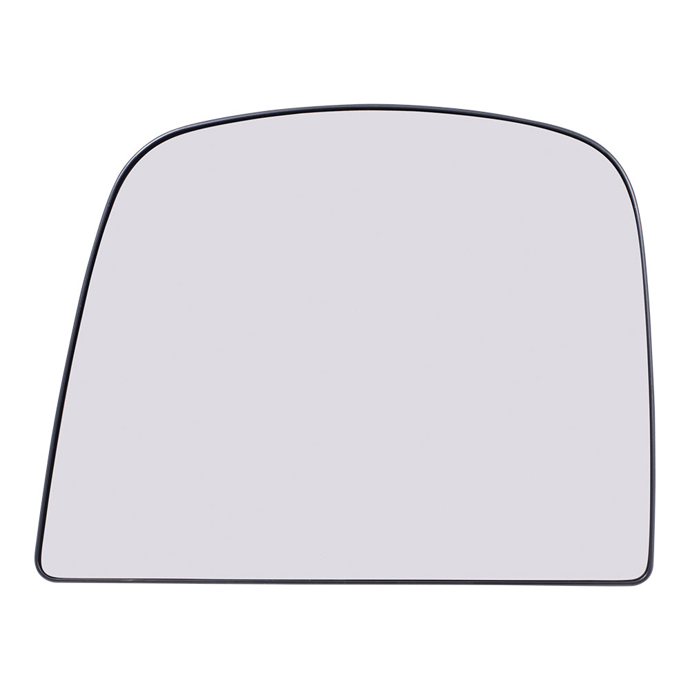 Brock Aftermarket Replacement Driver Left Upper Mirror Glass and Base Without Heat Compatible With 2008-2022 Chevy Express