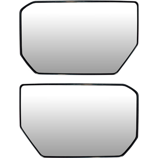 Brock Driver Side Left Passenger Side Right Door Mirror Glass and Base Set Compatible with 2023-2024 Chevrolet Colorado 2023-2024 GMC Canyon 1339-0067LR