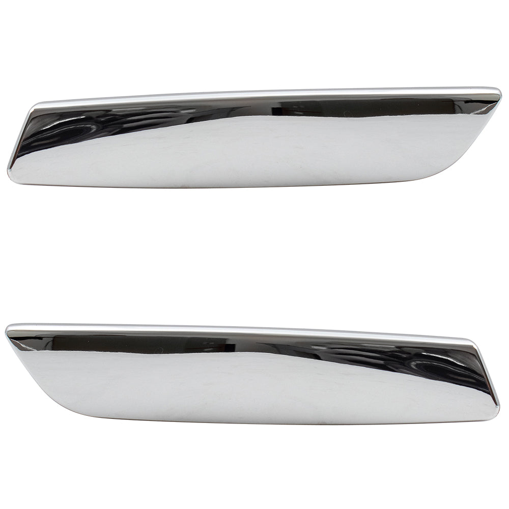Brock Replacement Set Inside Chrome Door Handle Kits Compatible with 2007-2014 Silverado Sierra Pickup Tahoe Yukon 19299865