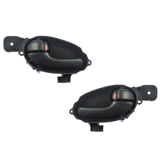 Brock Replacement Pair Set Inside Interior Front Rear Textured Door Handles Compatible with Various Models 25965488 25965489