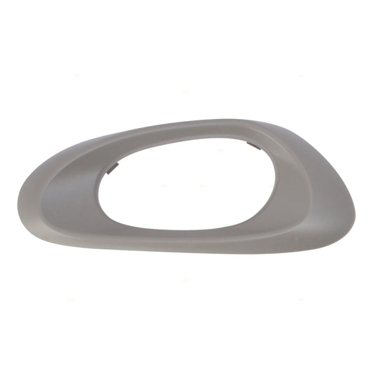 Brock Replacement Passengers Inside Interior Rear Door Handle Trim Bezel Textured Gray Compatible with Trailblazer & EXT 25894586