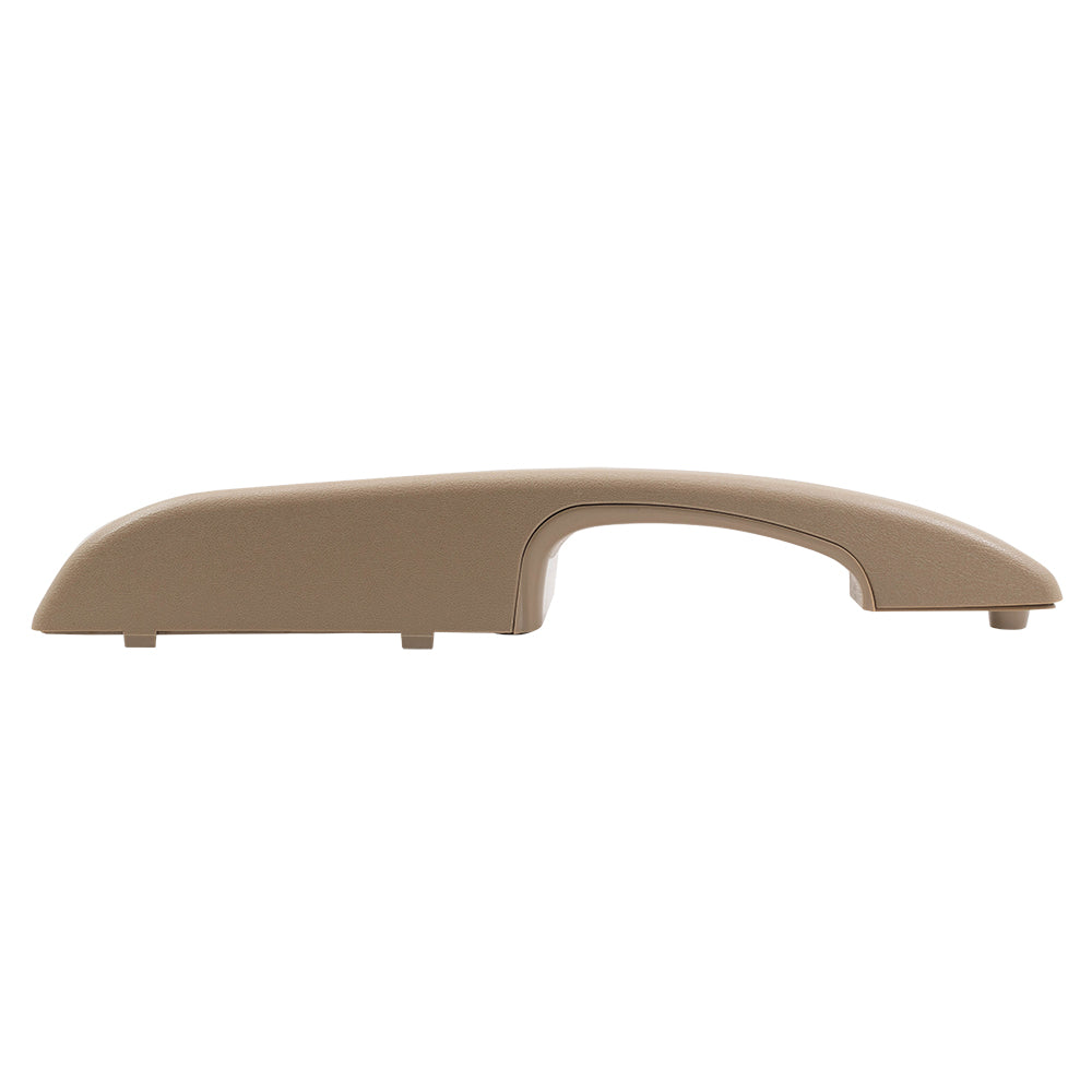 Brock Aftermarket Replacement Front Passenger Right Inside Door Pull Handle Assembly And Hardware Neutral/Tan Compatible With 2003-2022 Chevy Express