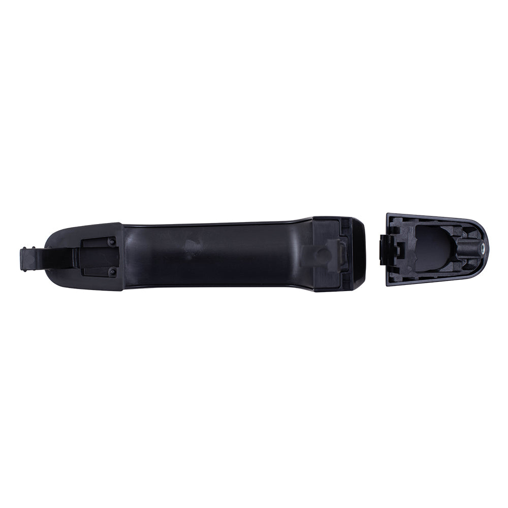 Brock Replacement Rear Driver and Passenger Side Outside Door Handles with Cap Compatible with 2005-2009 Equinox/ 2006-2009 Torrent/ 2004-2007 Malibu/ 2008 Malibu Classic/ 2005-2010 G6