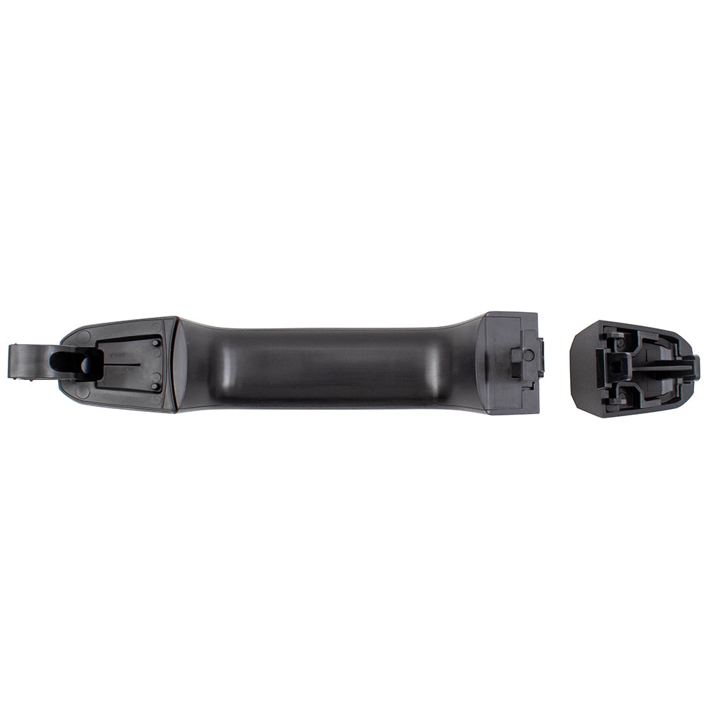 Brock Replacement Outside Rear Door Handle PTM w/ Cap Compatible with 14-19 Silverado Sierra Pickup Truck & 19 Sierra Limited/Silverado LD WITHOUT Passive Entry 13583889 13585748