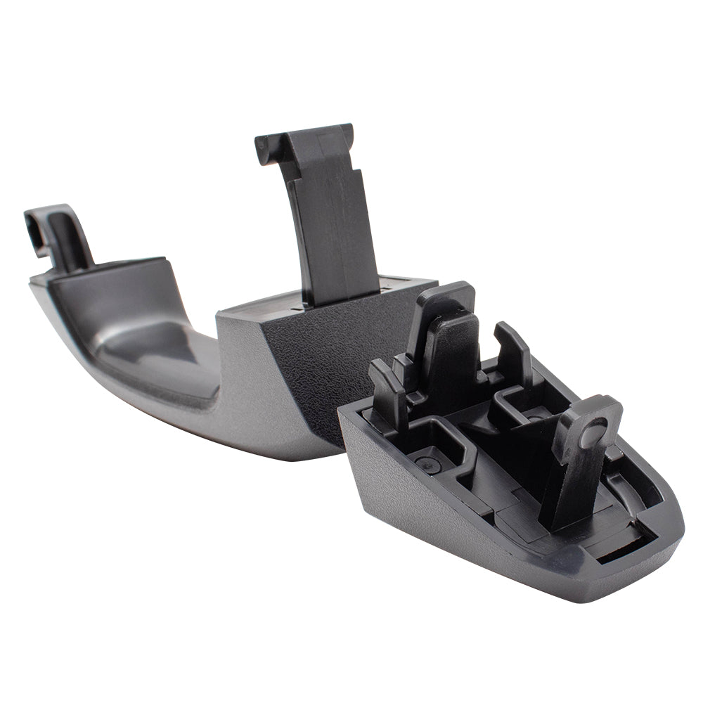 Brock Replacement Outside Rear Door Handle PTM w/ Cap Compatible with 14-19 Silverado Sierra Pickup Truck & 19 Sierra Limited/Silverado LD WITHOUT Passive Entry 13583889 13585748