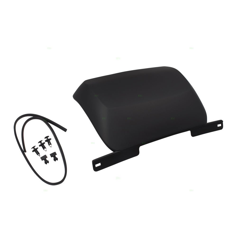 Brock Replacement Rear Bumper Trailer Hitch Tow Cover Black Compatible with 2007-2014 Suburban Tahoe Yukon 19172860 19172862 22832538