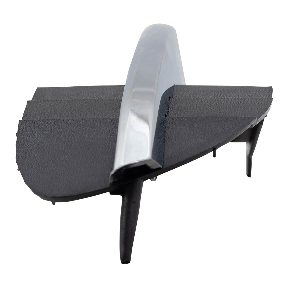 Brock Replacement Set Front Lower Outer Grille Covers with Chrome Trim Compatible with 2008-2012 Malibu LT LS