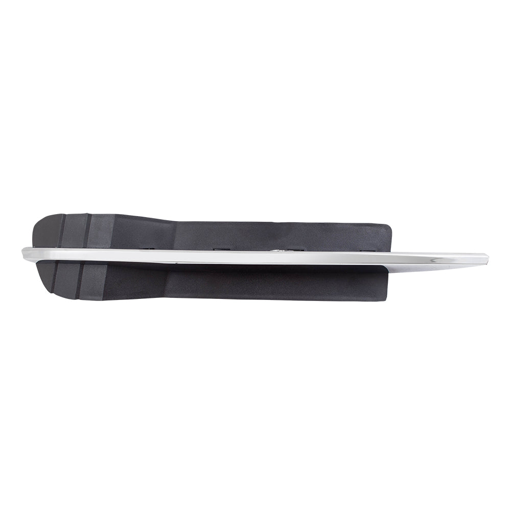 Brock Replacement Driver Front Lower Outer Grille Cover with Chrome Trim Compatible with 2008-2012 Malibu LT LS