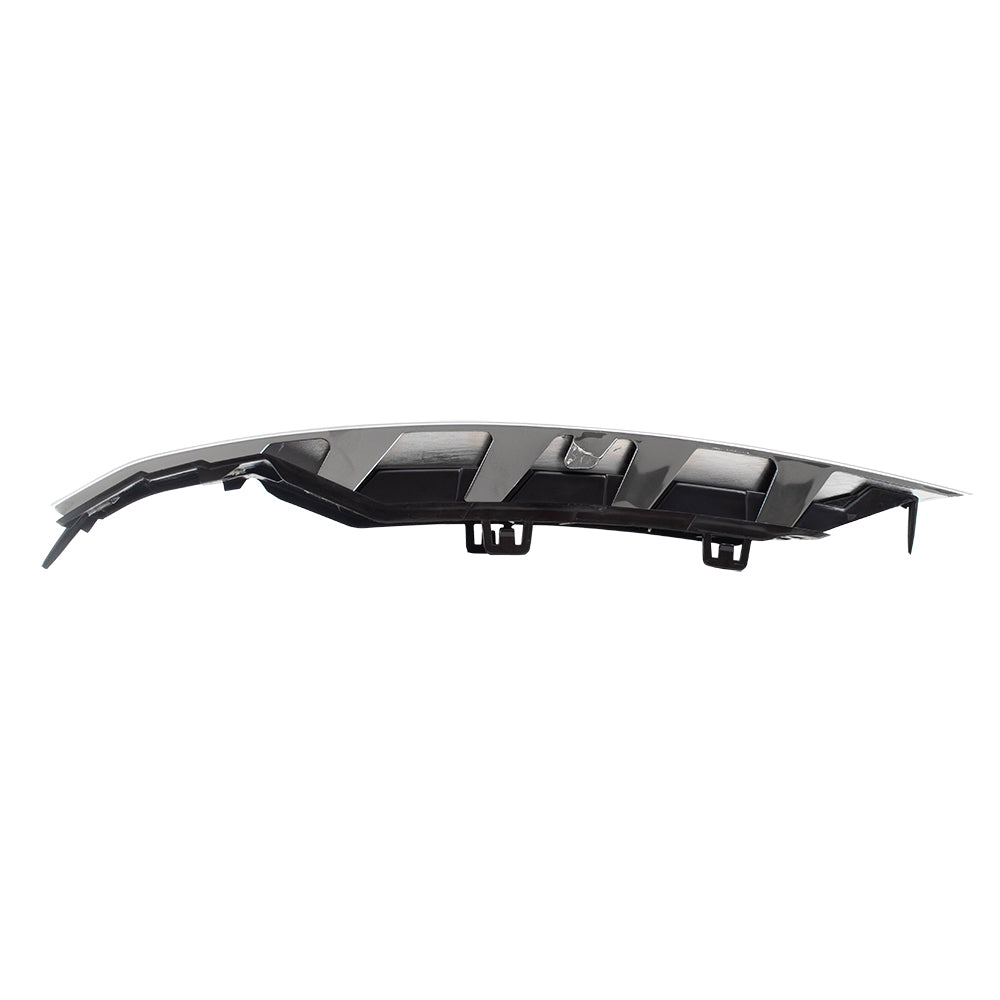 Brock Replacement Passenger Front Lower Outer Grille Cover with Chrome Trim Compatible with 2008-2012 Malibu LT LS