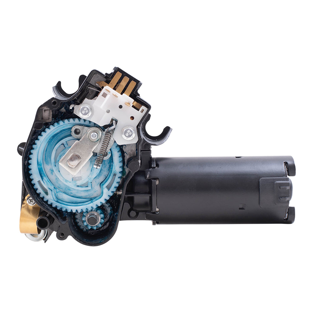 Brock Replacement Wiper Motor w/ 2 Blade Connector w/o Washer Pump Compatible with 1984-1986 Century