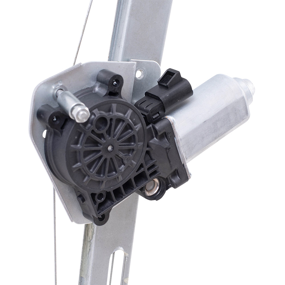 Brock Replacement Front Driver Side Power Window Regulator with Motor-2 Pin Connector without One Touch Compatible with 07-12 Acadia