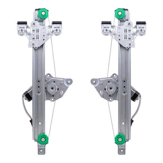 Window Regulator w/ Motor for 2012-2017 Equinox Rear for 2012-2017 Terrain 22803636 Set GM1550166