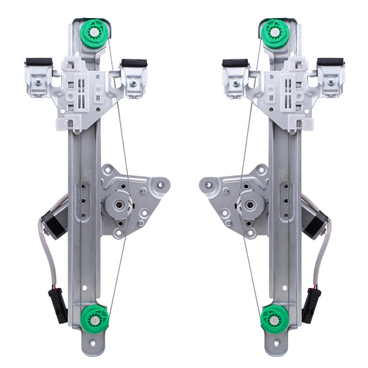 Window Regulator w/ Motor for 2013-2016 SRX Rear 22912130 Set GM1550165
