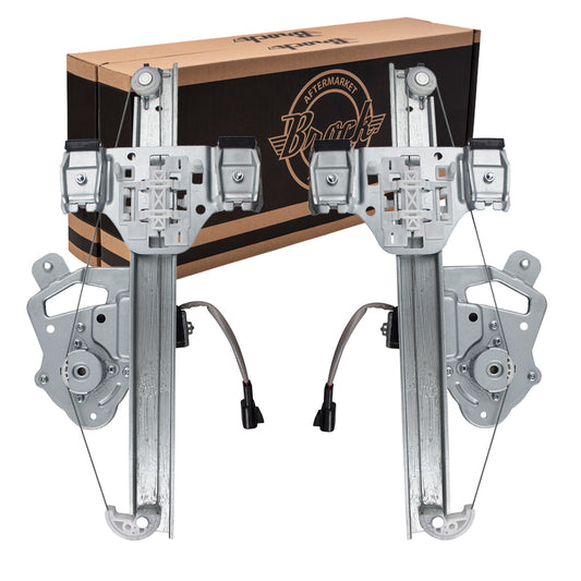 Window Regulator w/ Motor for 2006-2010 H3 Rear for 2009-2010 H3T 25964205 Set HU1350101