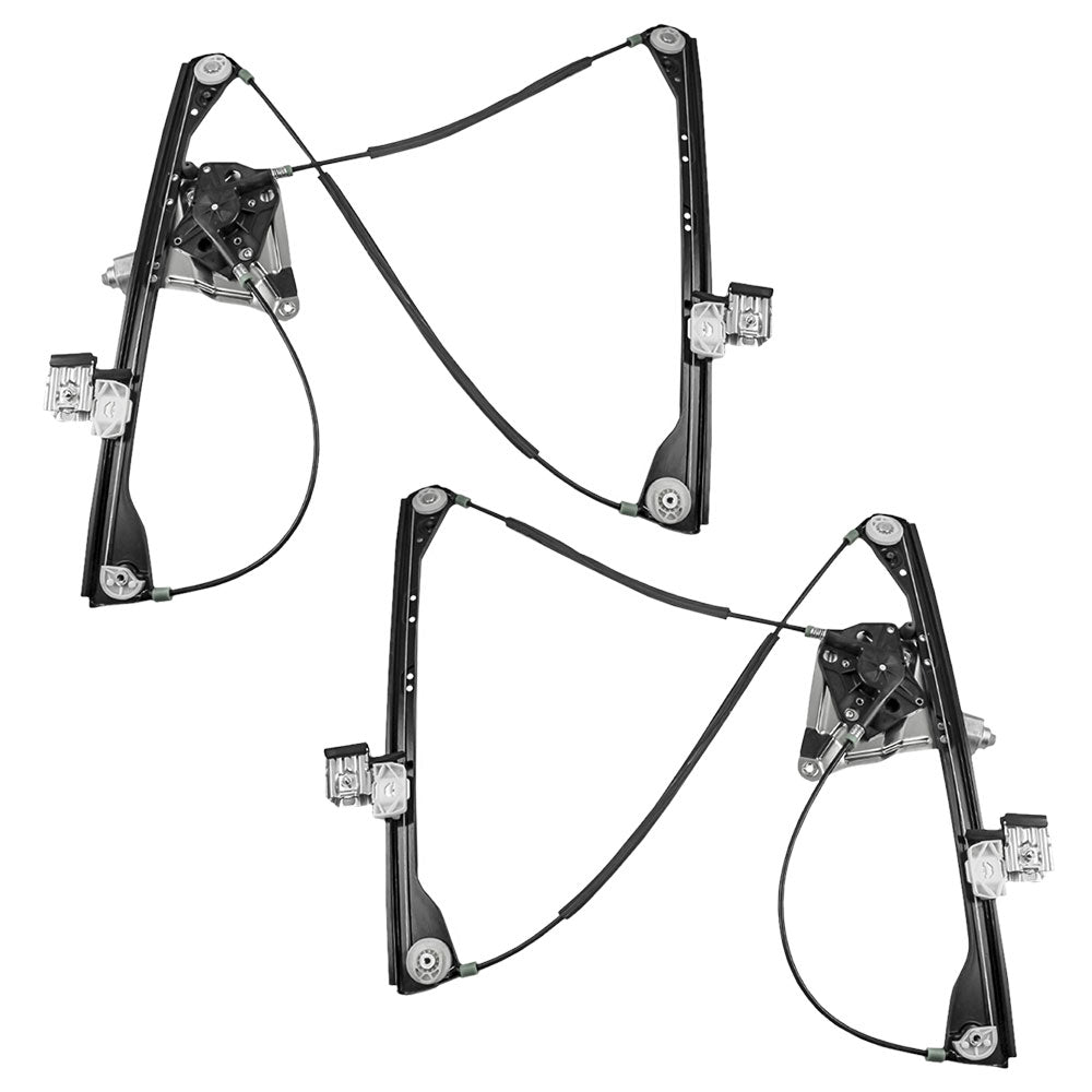 Window Regulator w/ Motor for 2002-2007 Rendezvous Front for 2001-2005 Aztek 15911246 Set GM1350172