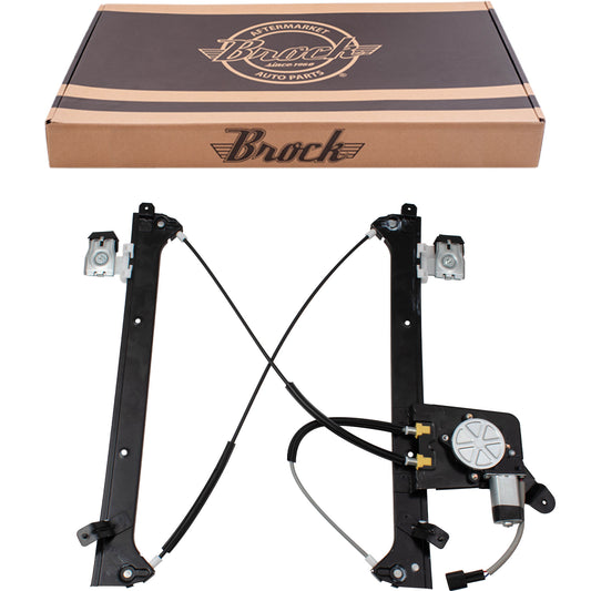 Brock Replacement Driver Rear Power Window Regulator and Lift Motor Assembly Compatible with 2001-2007 Silverado Sierra Pickup Truck 19301981
