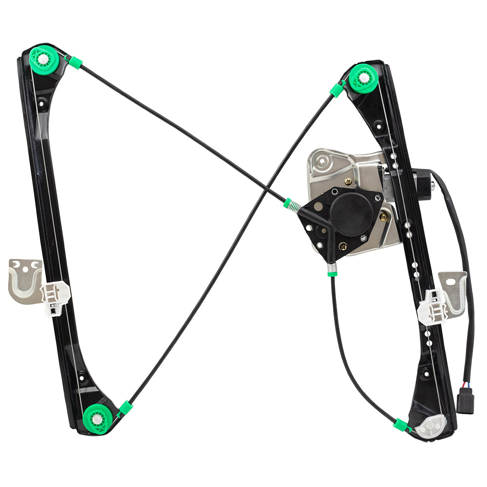 Brock Replacement Passenger Front Power Window Regulator with Lift Motor Assembly Compatible with 99-05 Grand Am Sedan 22702138