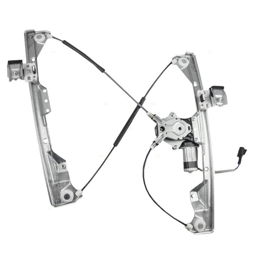 Brock Replacement Passenger Front Power Window Regulator with Lift Motor Assembly Compatible with 2004-2008 Grand Prix Sedan 15934640