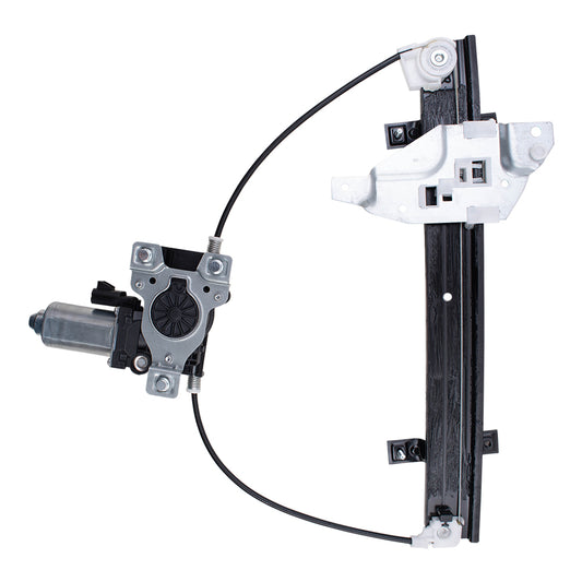 Brock Replacement Driver Rear Power Window Regulator and Lift Motor Assembly Upgrade Style Compatible with 98-02 Intrigue Regal Century 10334399