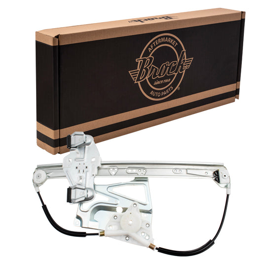 Brock Replacement Driver Front Power Window Regulator without Motor Compatible with 2000-2005 DeVille 2006-2011 DTS
