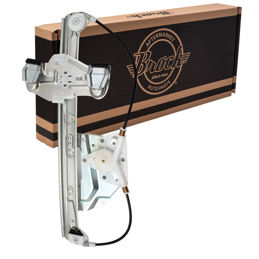 Brock Replacement Passenger Rear Power Window Regulator without Motor Compatible with 2000-2005 DeVille 19244837