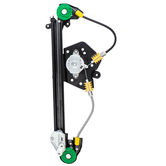 Brock Replacement Driver Rear Power Window Regulator without Motor Compatible with 97-03 Malibu 04-05 Malibu/Classic