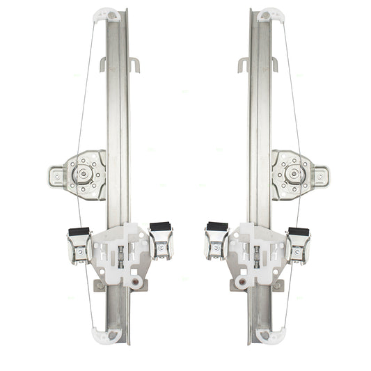 Manual Window Regulator for 2007-2013 Silverado 1500 Extended Cab Rear for 2007-2013 Silverado 2500 HD 15901324 Set