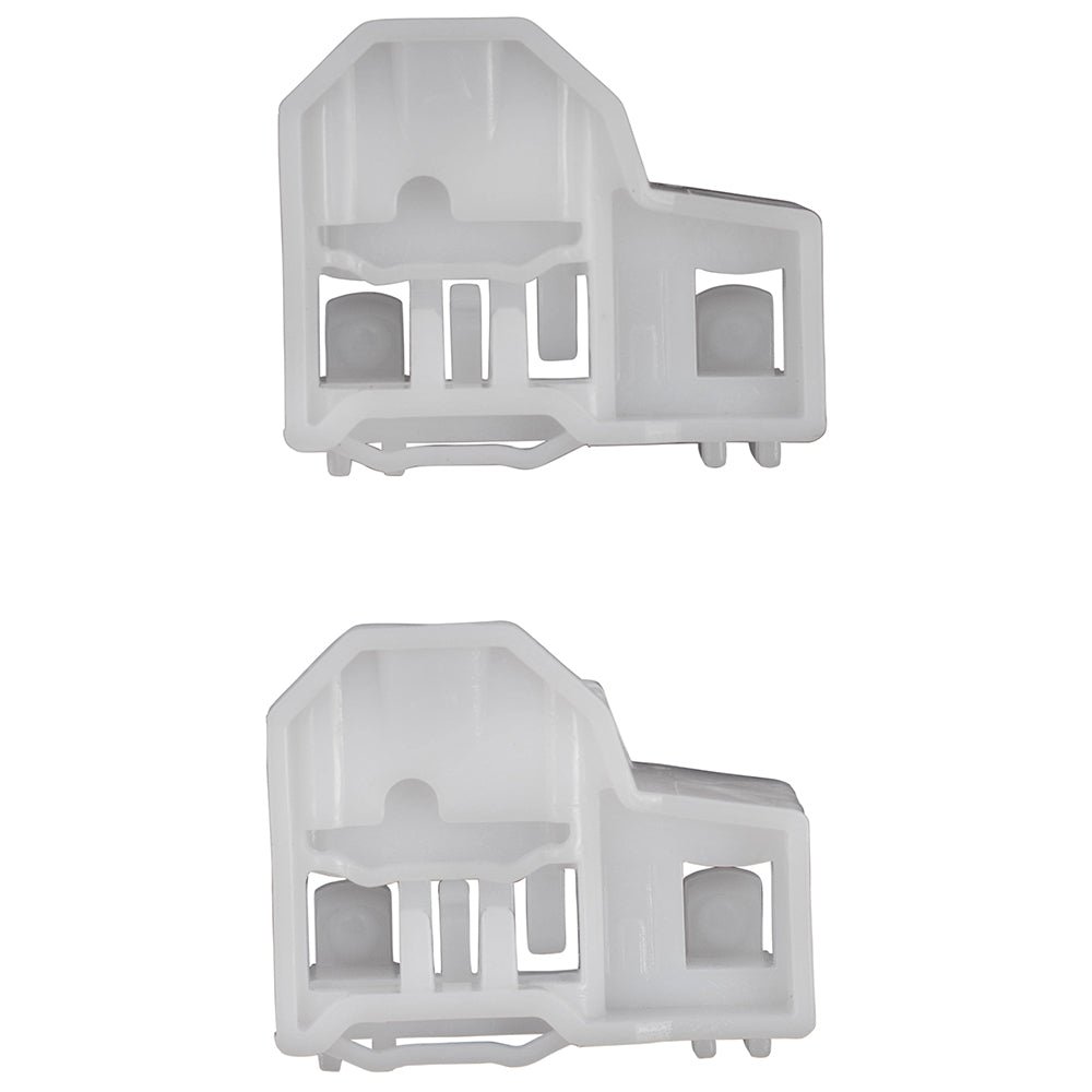 Brock Replacement Passenger Set Front Window Lift Regulator Glass Guides Compatible with 1996-2005 Passat 22697623