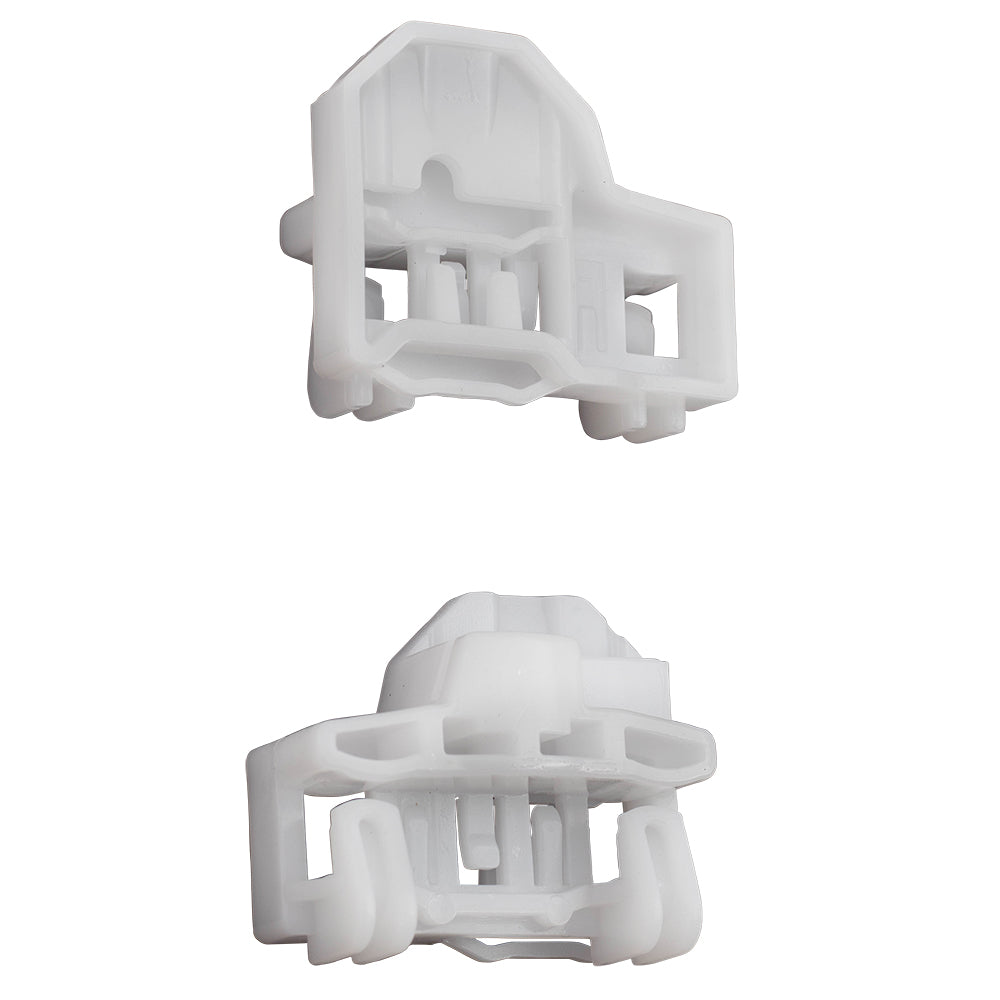 Brock Replacement Passenger Set Front Window Lift Regulator Glass Guides Compatible with 1996-2005 Passat 22697623