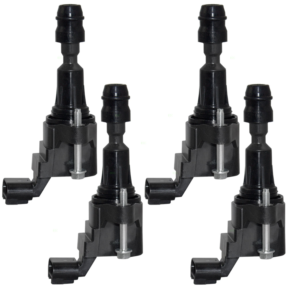 Brock Replacement 4 Pc Set Ignition Coils Compatible with 2010-2017 Terrain & Denali 2.4L 2010-2016 LaCrosse Equinox 12638824 12578224