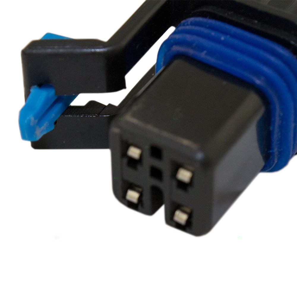Brock Replacement Fuel Pump Square Connector Wiring Harness Compatible with 1997-2004 C1500 K2500 Pickup Truck
