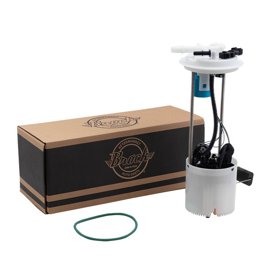 Brock Replacement Gasoline Fuel Pump Assembly Compatible with 2007-2008 Silverado Sierra 1500 Pickup Truck Cab 4.3L 8 ft bed