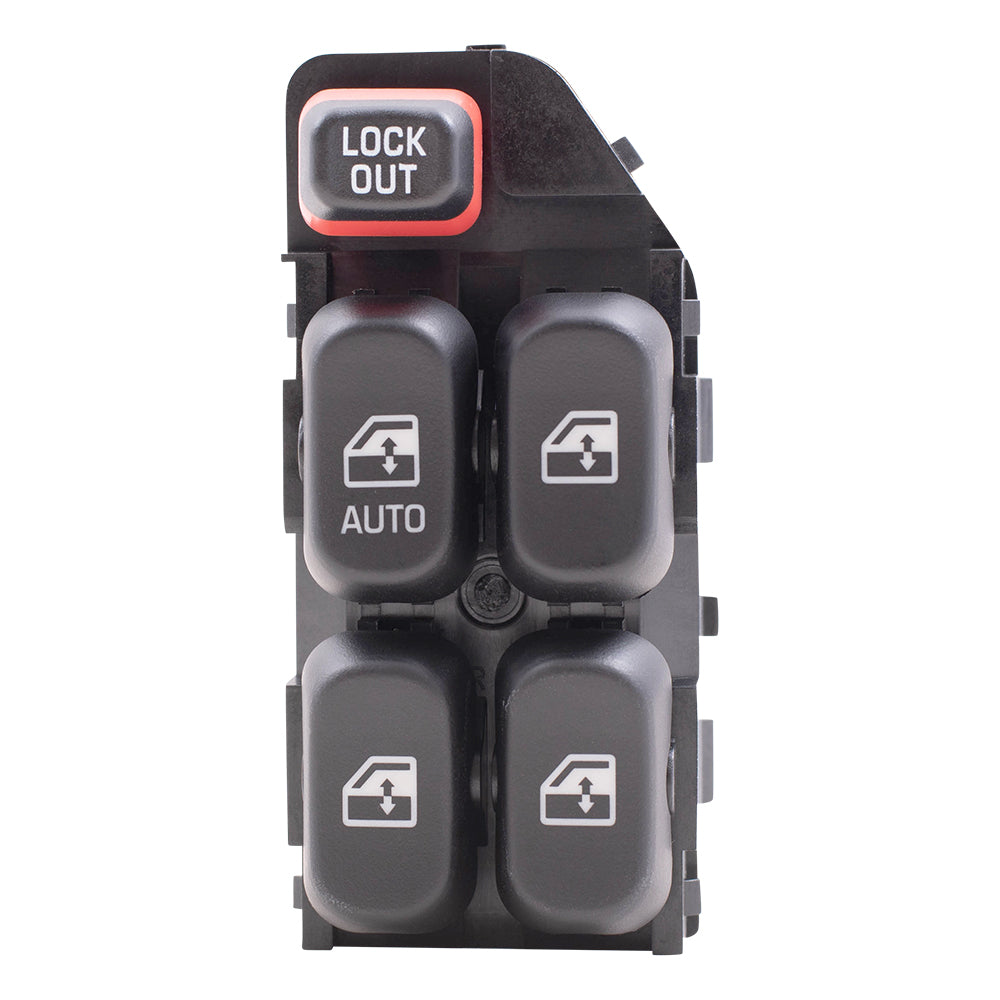 Brock Replacement Drivers Front Power Window Master Switch Compatible with 95-01 Lumina 88894539