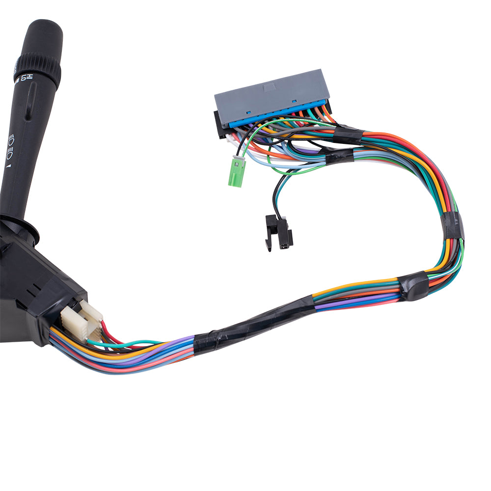 Brock Replacement Turn Signal Switch Windshield Wiper Brights Hazard Warning Lever Compatible with 1999-2002 Silverado Sierra Pickup Truck 26090413