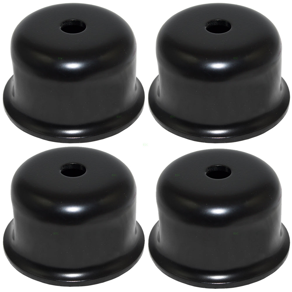 Brock Replacement 4 Piece Set of Jounce Bumper Retainer Cups Compatible with 1997-2006 Wrangler 52087635
