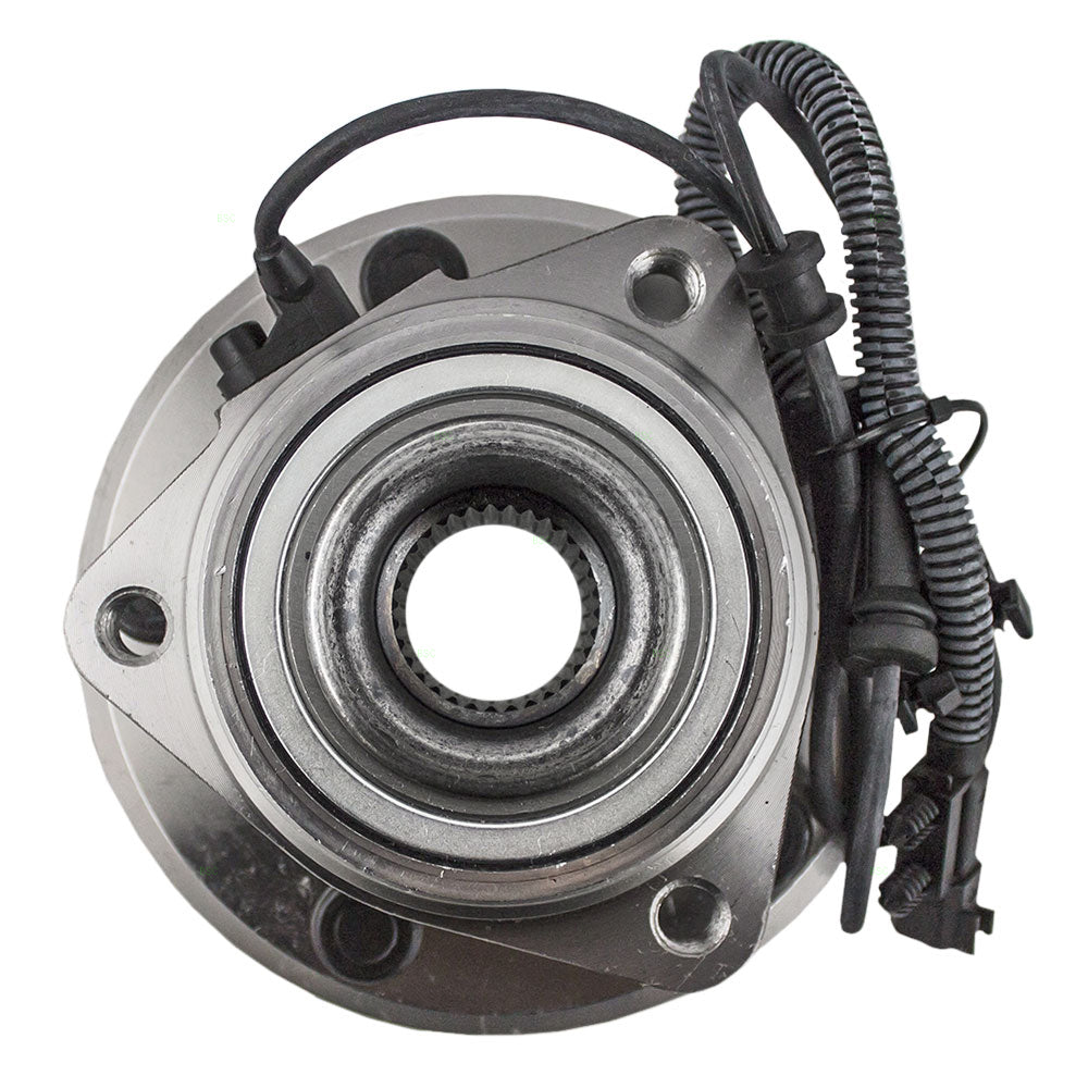 Brock Aftermarket Replacement Front Driver Left Or Passenger Right Hub/Bearing Assembly With 37 Inch ABS Cable Compatible With 2007-2010 Jeep Wrangler