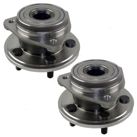 Brock Replacement Set Front Wheel Hub Bearings Compatible with Cherokee Wagoneer Comanche Wrangler Grand Wagoneer 53007449AB