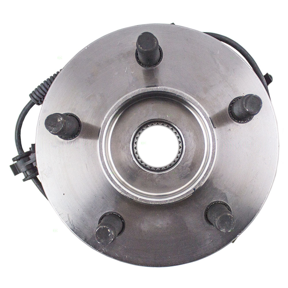 Brock Replacement Passenger Front Wheel Hub with Bearing Assembly Compatible with 2002-2007 Liberty with ABS 52128692AF