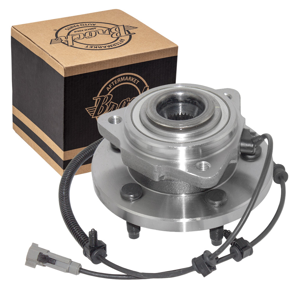 Brock Replacement Front Wheel Hub and Bearing Assembly Compatible with 2006-2010 Commander 2005-2010 Grand Cherokee HA590036 52089434AE 513234