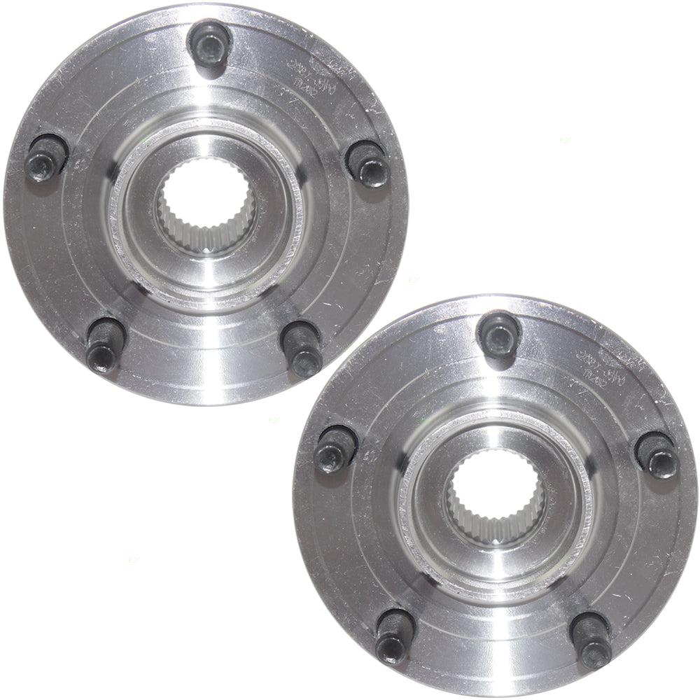 Brock Replacement Pair Set Front Wheel Hubs with Bearings Compatible with 200 Sebring Avenger 5154211AA HA590219