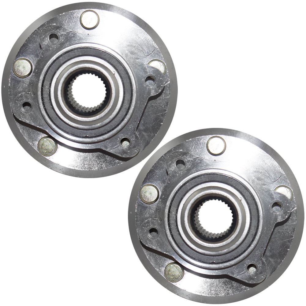 Brock Replacement Pair Set Front Wheel Hubs with Bearings Compatible with 2014 Promaster 2009-2016 Journey 68184748AB HA590344 513286