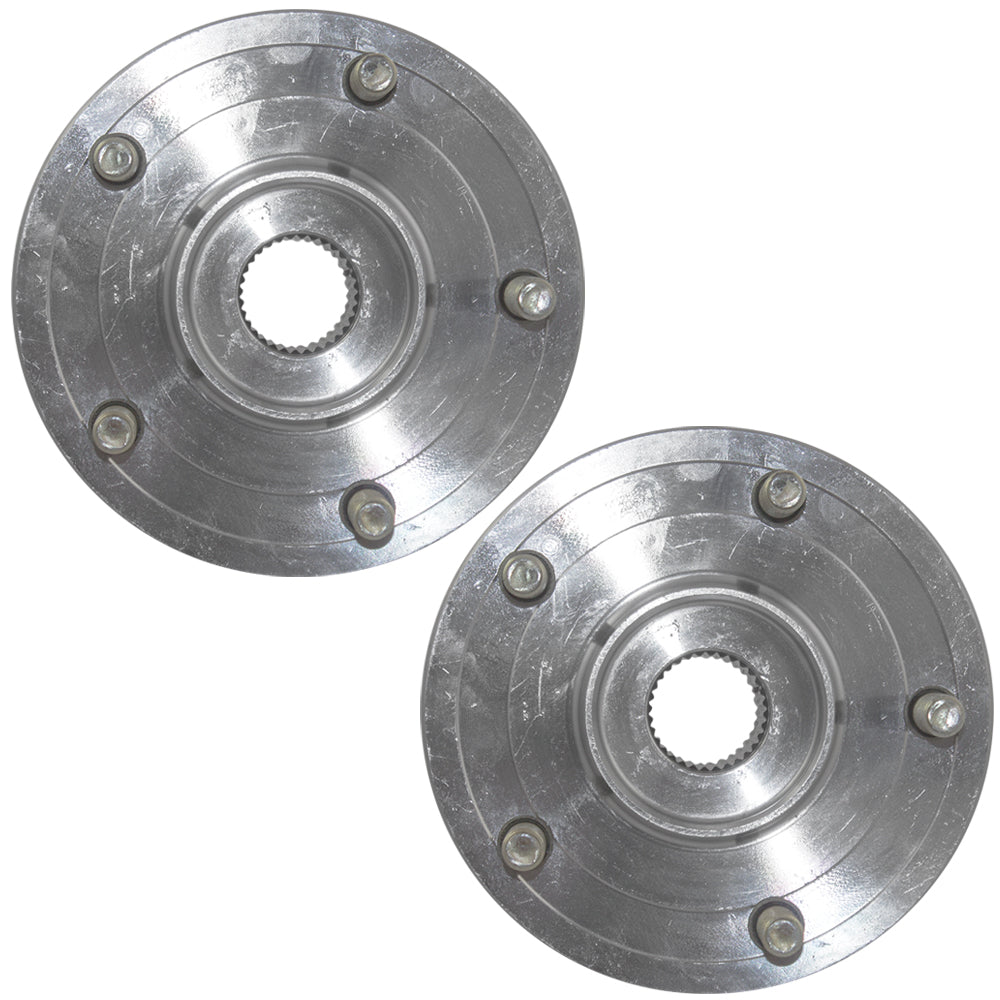 Brock Replacement Pair Set Front Wheel Hubs with Bearings Compatible with 2014 Promaster 2009-2016 Journey 68184748AB HA590344 513286