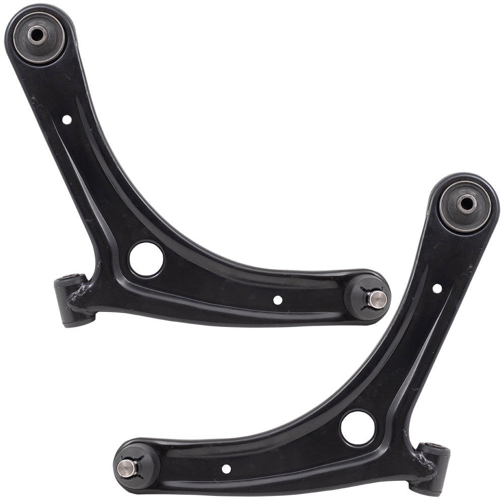Brock Replacement Pair Set Front Lower Control Arms w/ Ball Joint & Bushings Compatible with 2007-2017 Patriot Compass 5105041AH 5105040AH