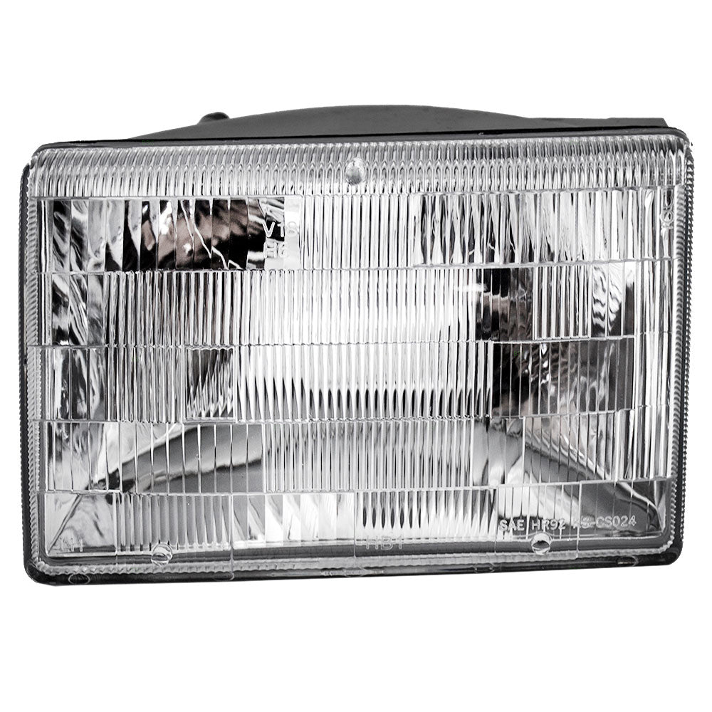 Headlights w/Front Park Signal Lamps & Side Markers Compatible with 1993-1996 Grand Cherokee