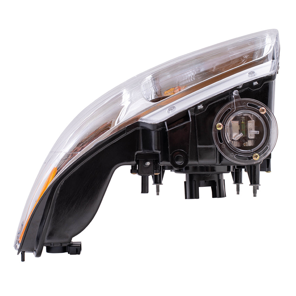 Brock Replacement Driver Headlight Compatible with 1996-2000 Caravan Town & Country Voyager Van without Quad Lamps 4857150AB