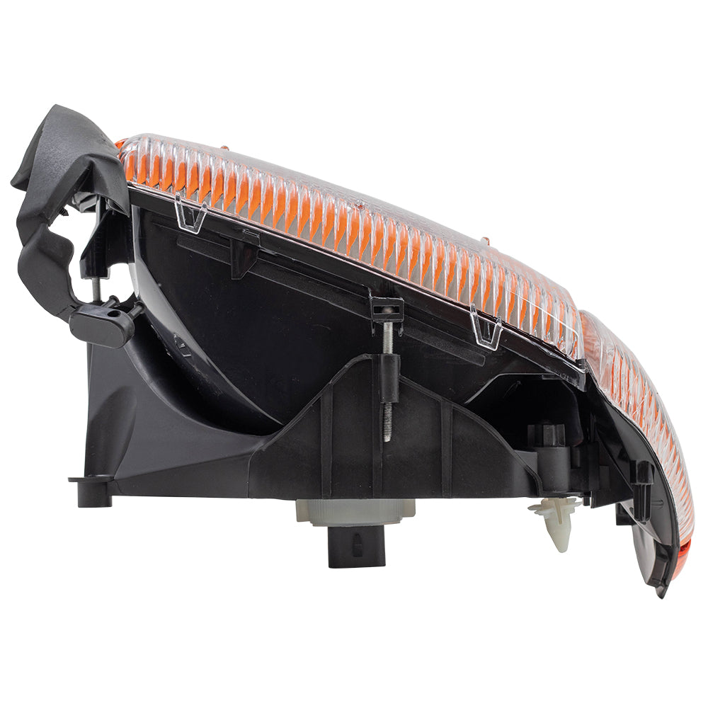 Brock Replacement Replacement Passenger Composite Headlight Headlamp with Park Signal Lamp Compatible with 1998-2004 Dakota 55055110AI