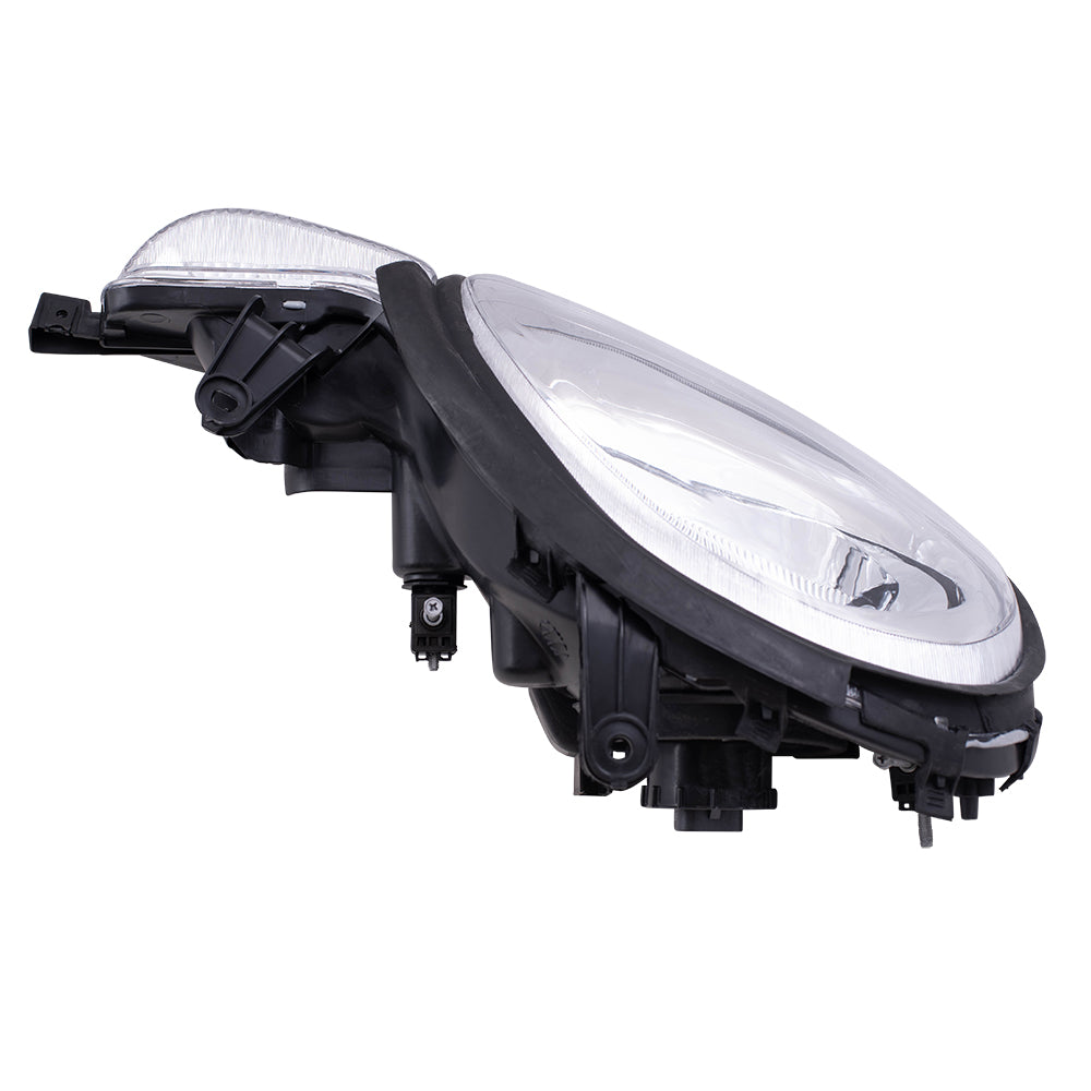 Brock Replacement Passenger Halogen Headlight with Chrome Bezel Compatible with 2000-2005 Neon 5288508AH