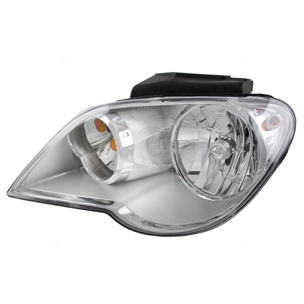 Brock Replacement Driver Halogen Headlight Compatible with 2007-2008 Pacifica 5113061AE