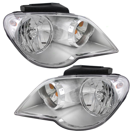 Headlight for 2007-2008 Pacifica 5113061AE Set